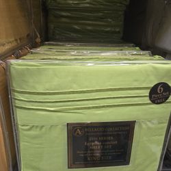 New 6pc King Deep Pocket Sheet Set 😍