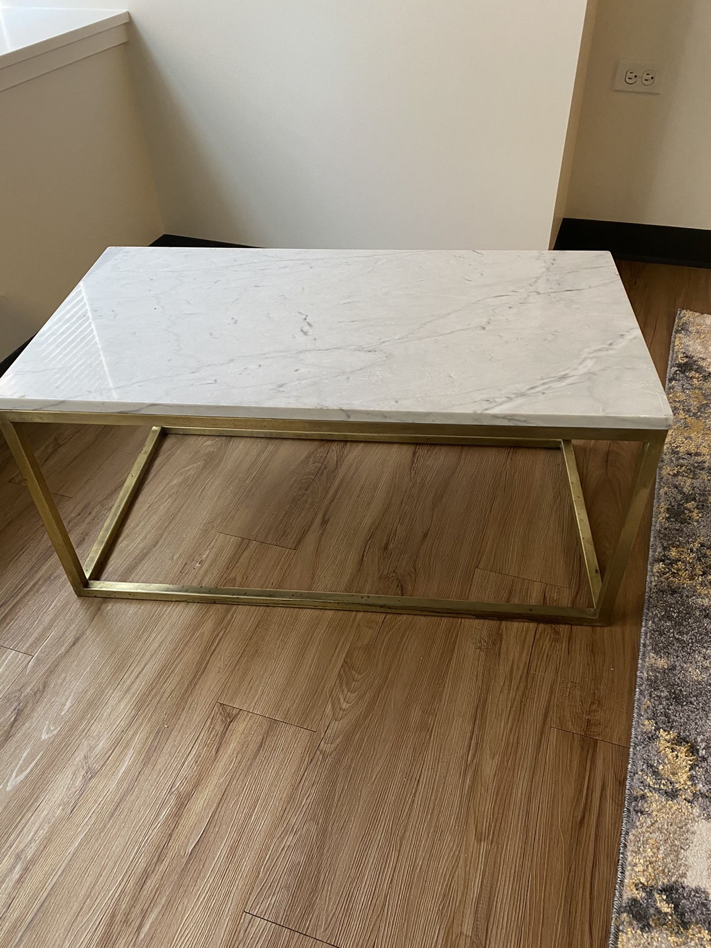 Brass and Marble coffee table