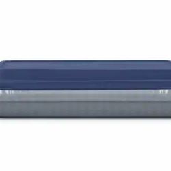 Large Pyrex Blue 3Qt Rectangle w/ Lid & EXTRA Glass Bottom