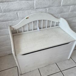 Storage Bench, White Bench, Bench