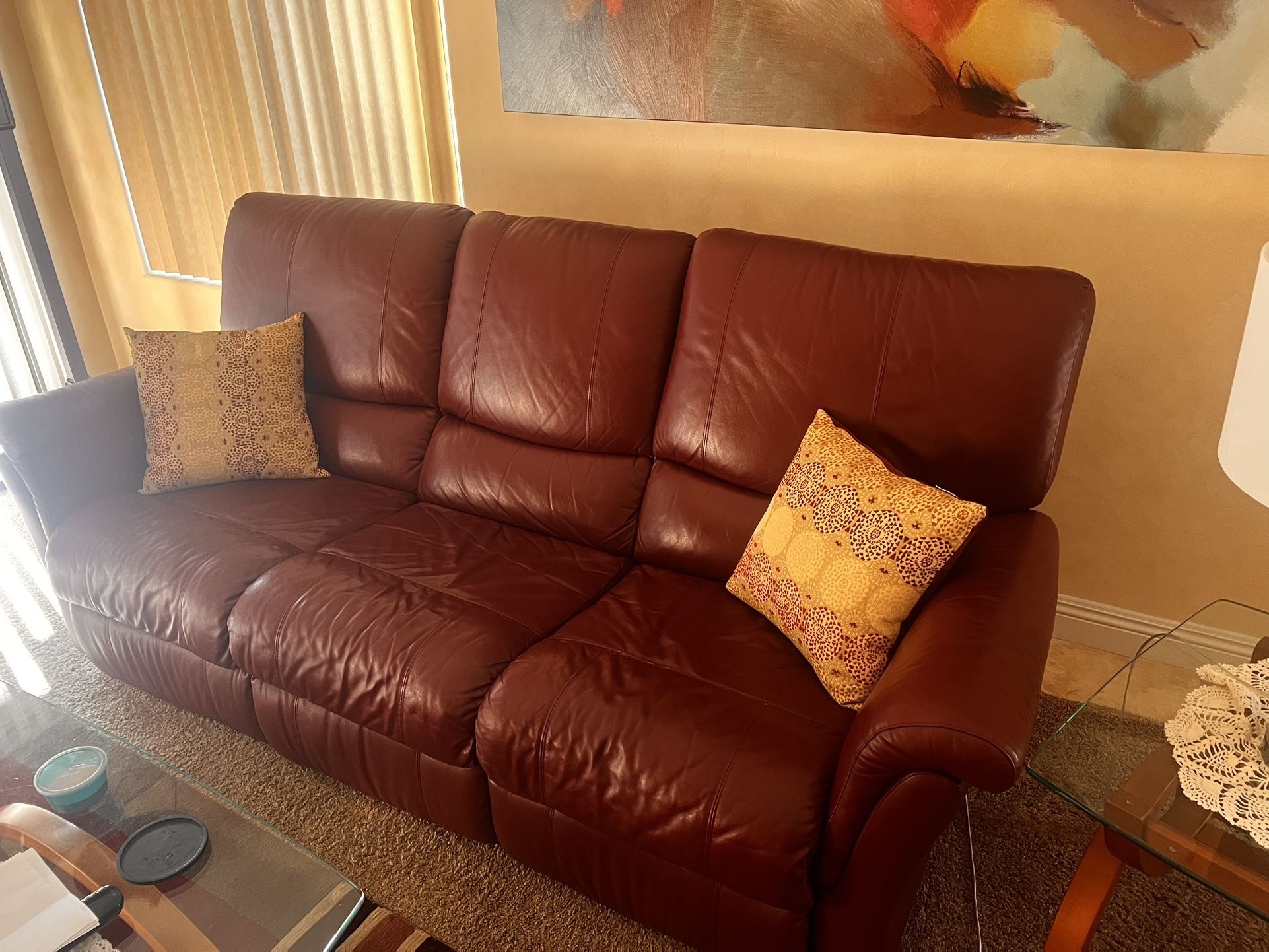 Leather Couch 500 OBO