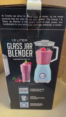 Ovente 1.5L Glass Jar Blender