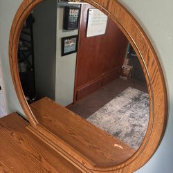Dresser with mirror