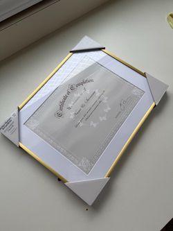 Better Homes & Garden 8.5 x 11 Gold Document Picture Frame