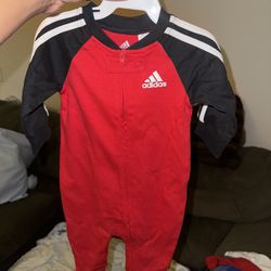 Baby Boys or Baby Girls Classic 3 Stripe Raglan Footed Coverall