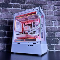 White Gaming Pc - Intel i7 5820k / RTX 2060 6GB / RAM 16GB / Storage 500GB / Liquid Cooling