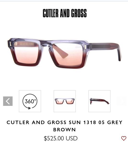 Cutler And Gross Sunglasses