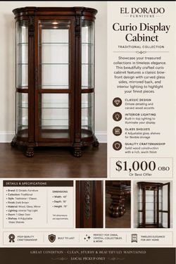 Curio Display Cabinet