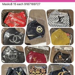 Masks $10 each 