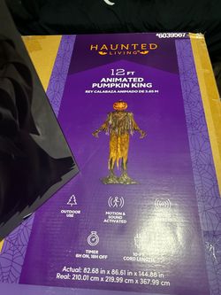 Lowes 12ft pumpkin king animatronic