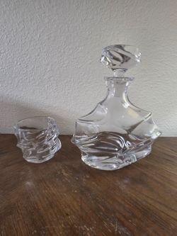 Crystal Glass Decanter with Tumbler Set