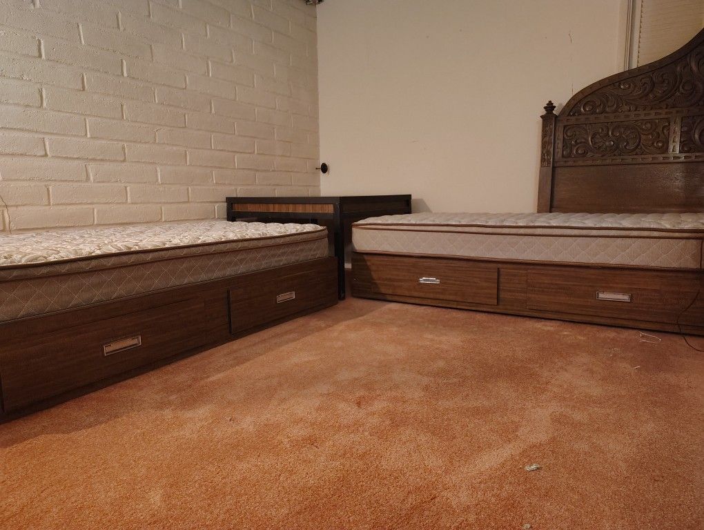 Twin Beds W/Storage