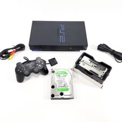 Sony PlayStation 2 PS2 Fat Console Bundle w Controller & HD Adapter