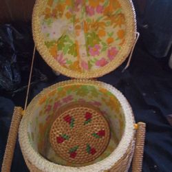 Hand Woven Sew Basket 
