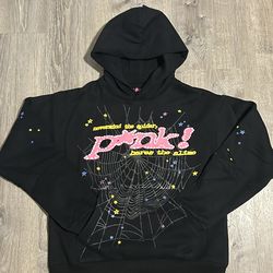 Black & Pink Spider Hoodie