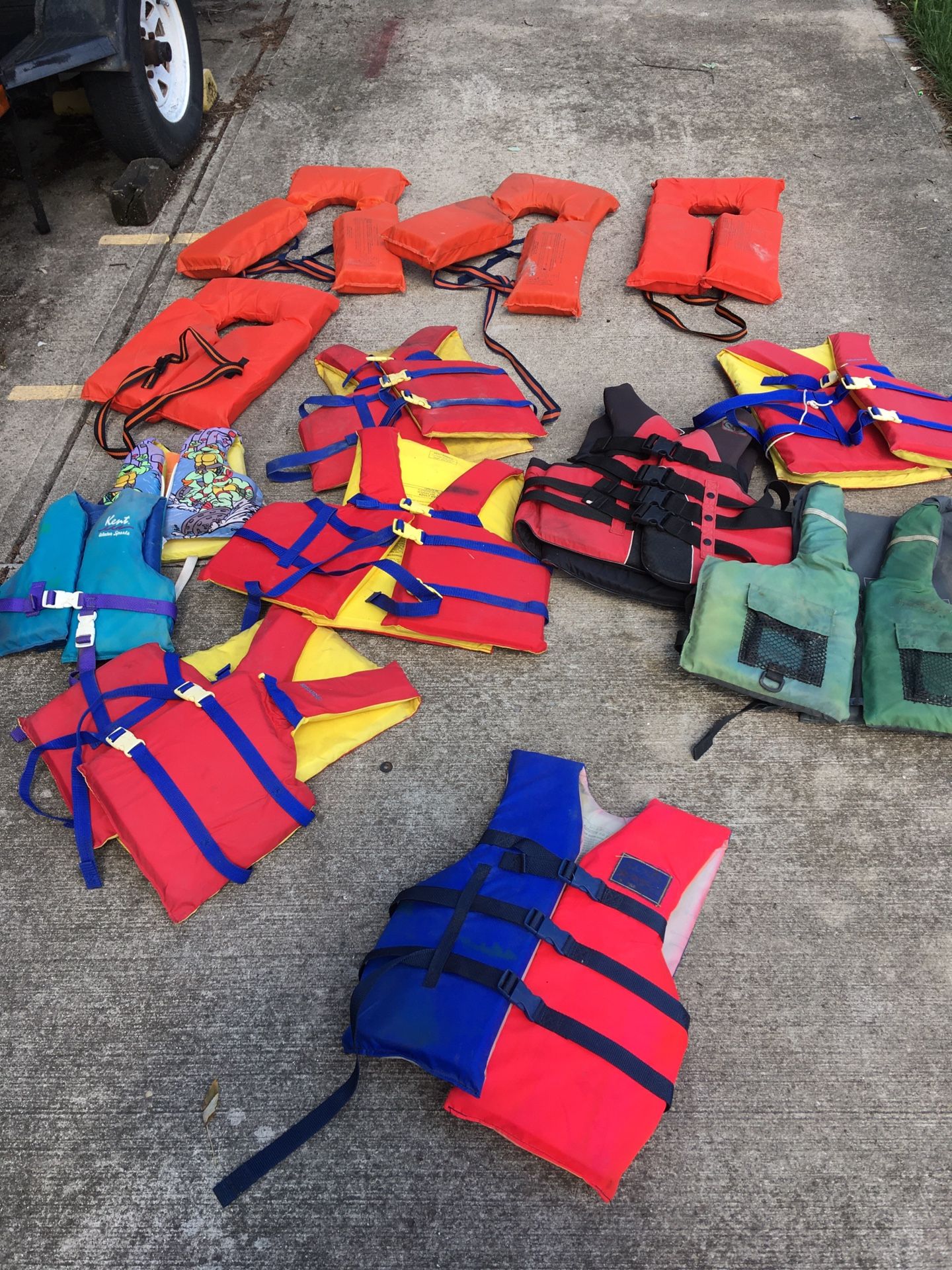 Boat Lifejackets $5-$15 Each