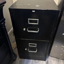 2 Drawer Metal Filing Cabinet 