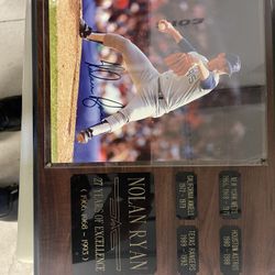 Nolan Ryan Autograph Photo
