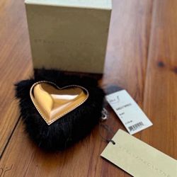 Stella McCartney Heart Shaped Key Ring (Faux Fur)…Cute Gift!
