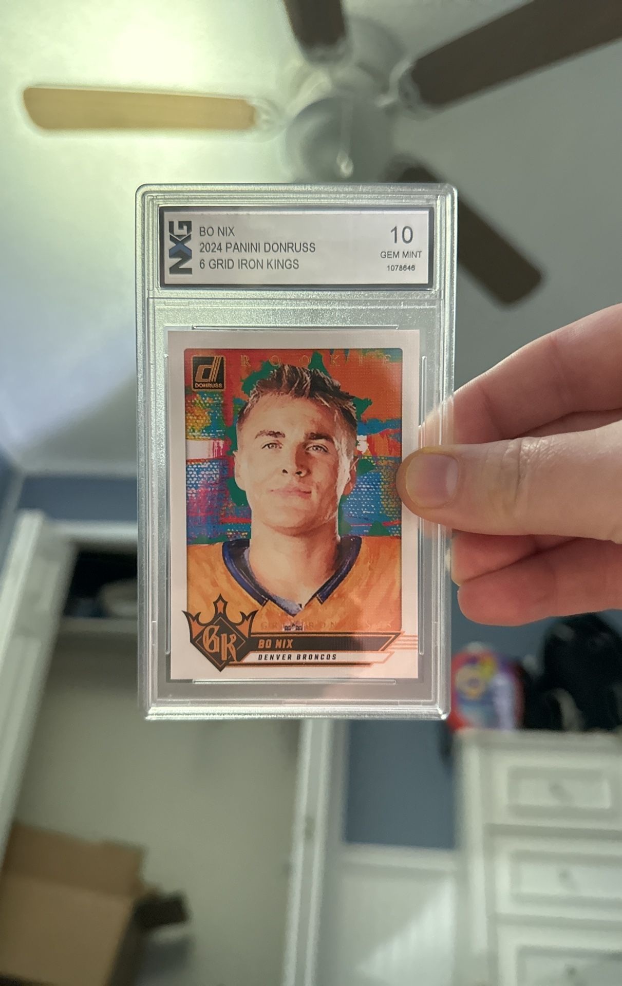 Panini 2024 Donruss Grid Iron King Bo Nix