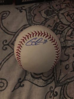 Corey Rasmus signed baseball