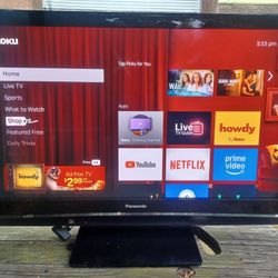 50"PANASONIC 1080P TV WITH ROKU REMOTE CONTROL $150 FINAL PRICE 