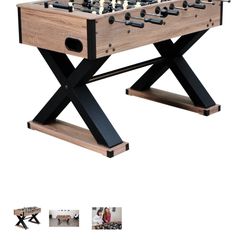 Hathaway Foosball Table Modern Rustic 