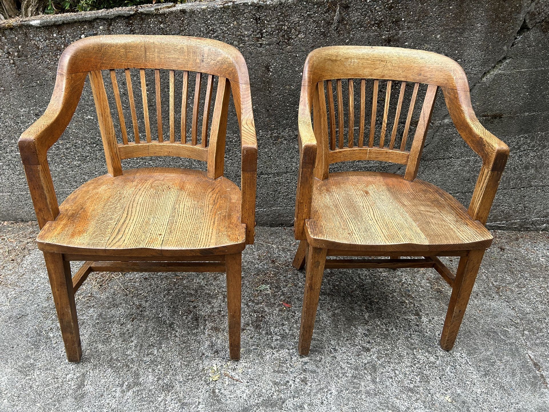 Mission Solid Oak Chairs 2