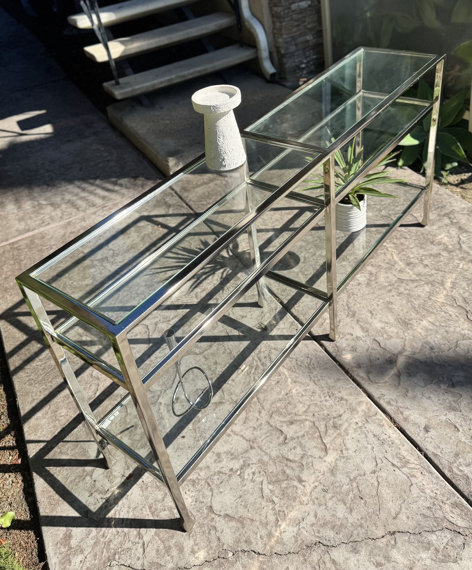 Pottery Barn Tanner Grand Console Table (65") Media Center Book Shelf