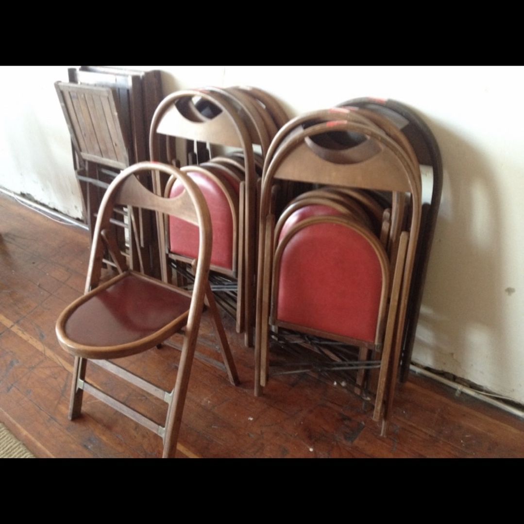 Antique Ship Folding Chairs