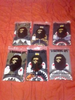 Bape tees and 1 polo serious buyers only