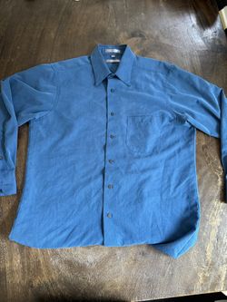 Geoffrey Beene Blue Size Medium Nice Dress Shirt