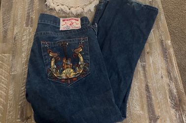 RARE true religion buddha guitar jeans