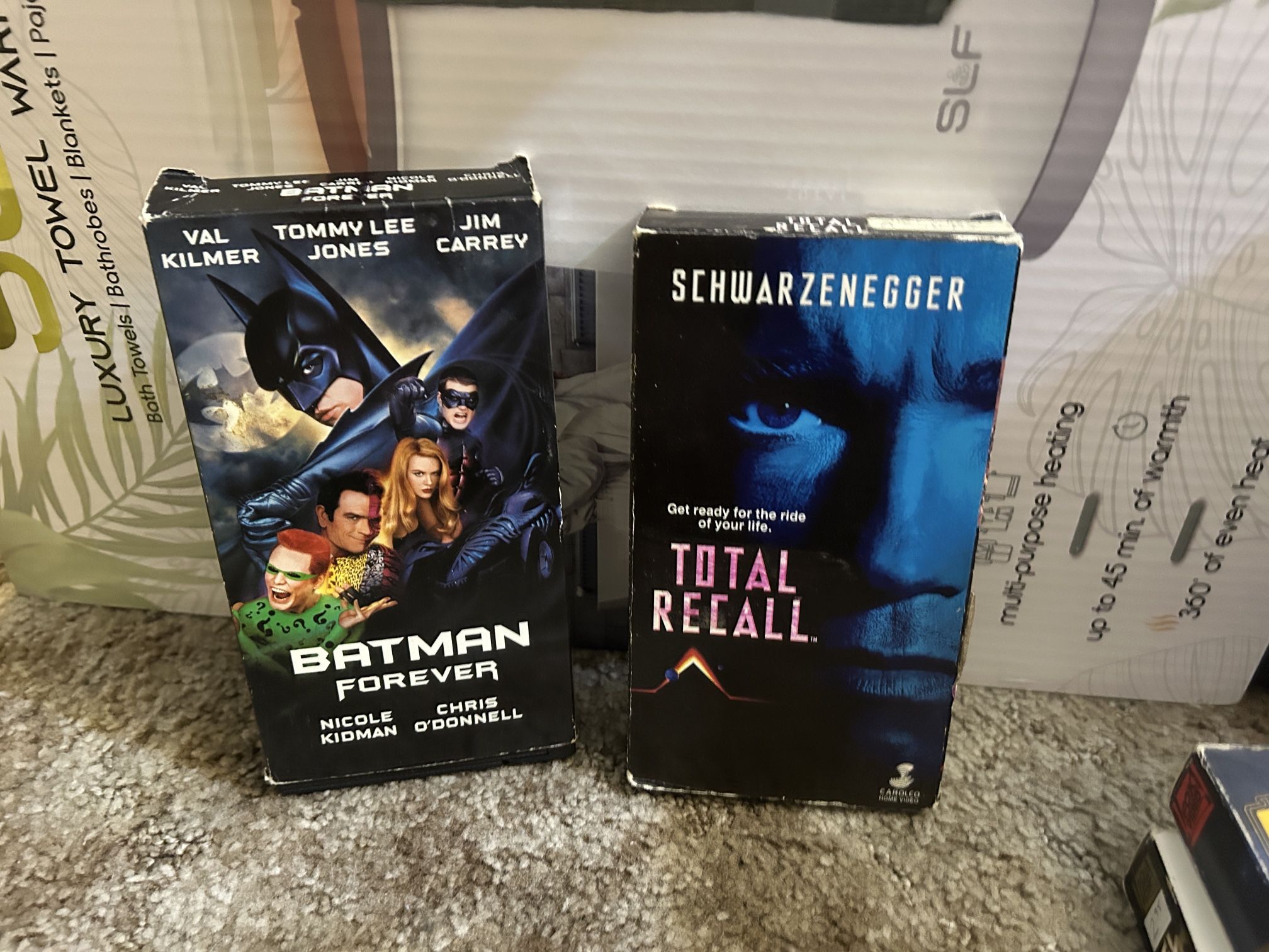 Batman Forever In Total Recall Vhs tape