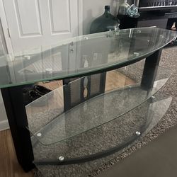 TV Stand Glass 3 Tiers