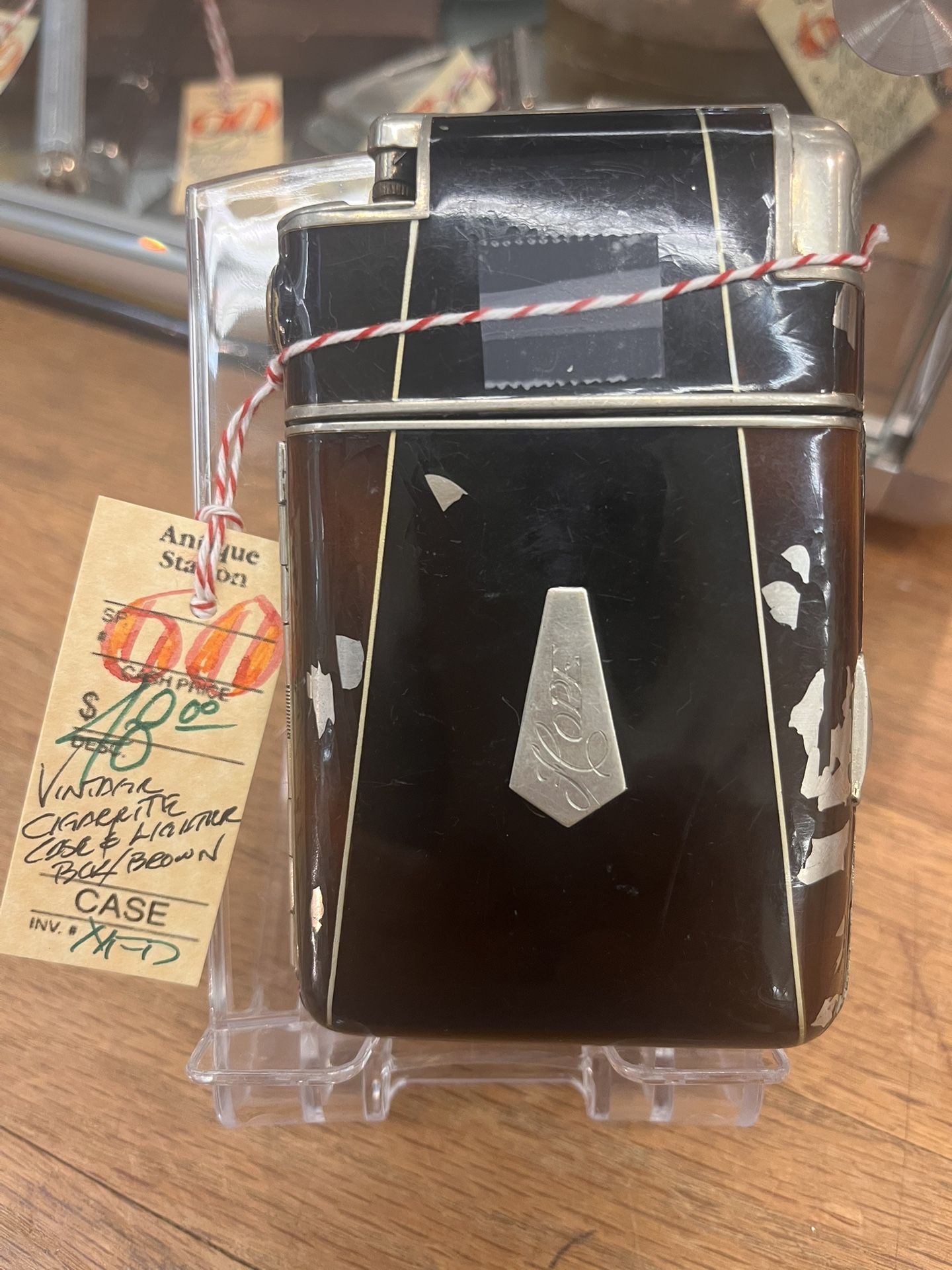 Vintage Lighter & Cig- Case