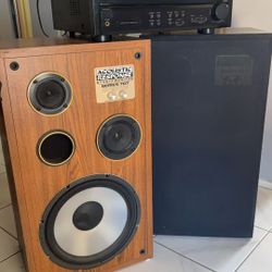 Acoustic Response Speakers (2) & Pioneer A/V Receiver