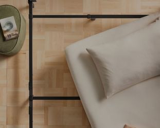 Adjustable Metal Bed Frame-Black