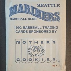 1992 Complete Mariners Mother's Cookies Baseball Card Set Ken Griffey Jr 