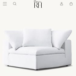 Restoration Hardware cloud modular corner chair, classic
