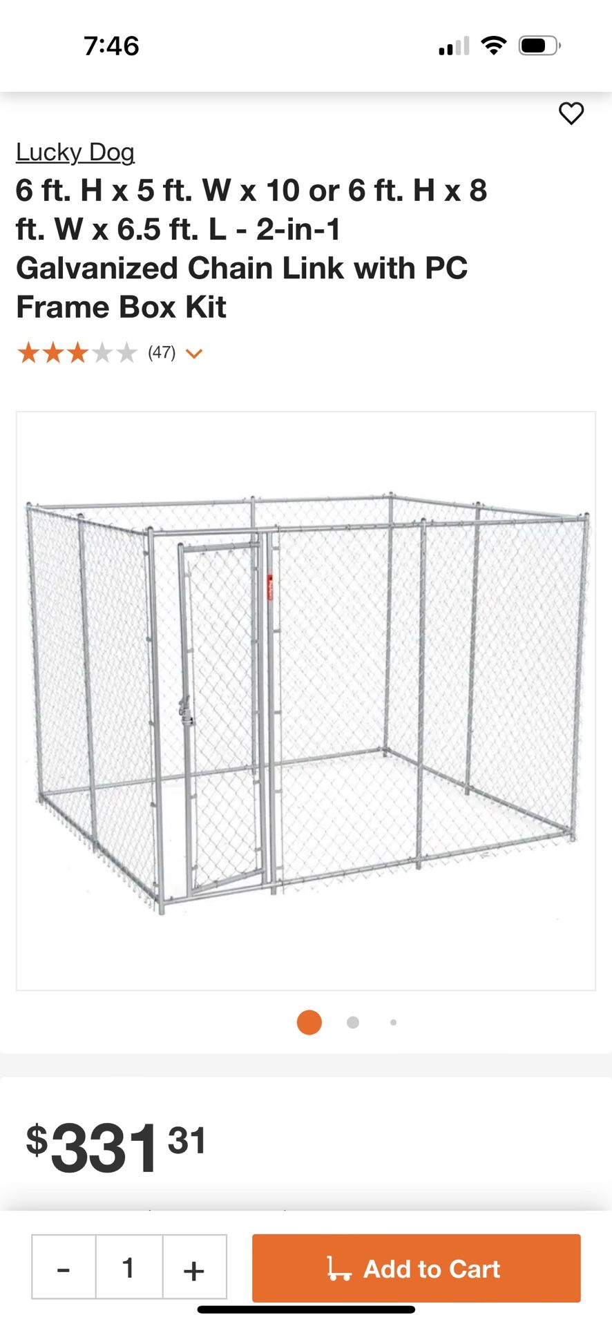 Dog Kennel Must Sell