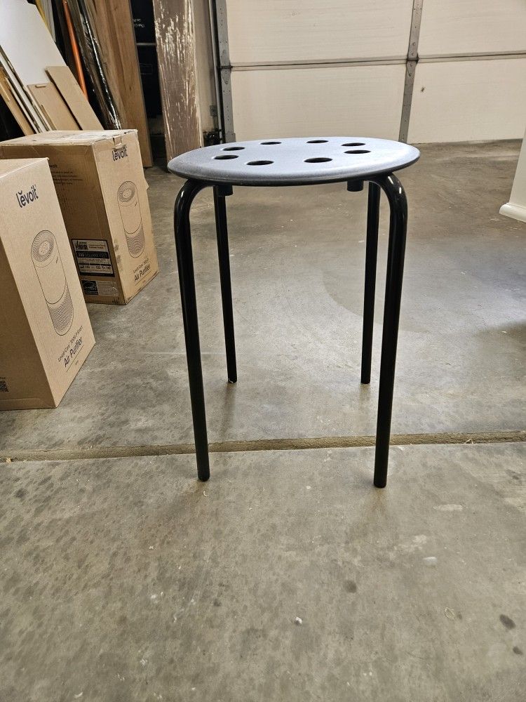 Black Stool From Ikea