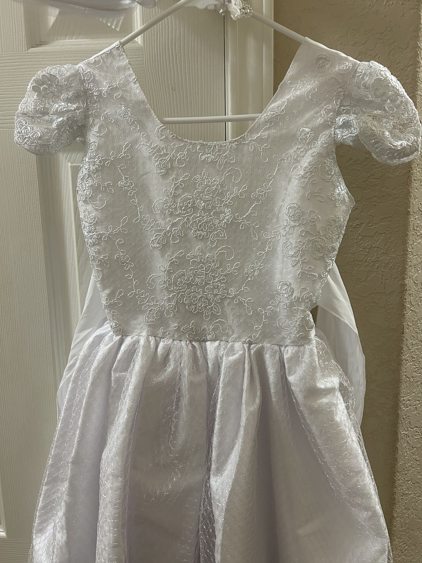 First Communion Dress And Veil
