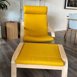 Chair with ottoman - IKEA Poang series
