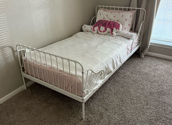 White Metal Kids Bed Frame