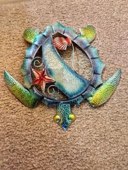 Metal And Glass Turtle