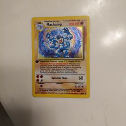 1st Edition Holographic Machamp