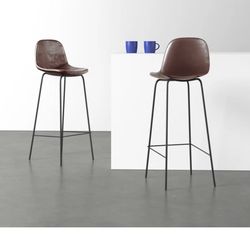 Faux Leather Counter Stools