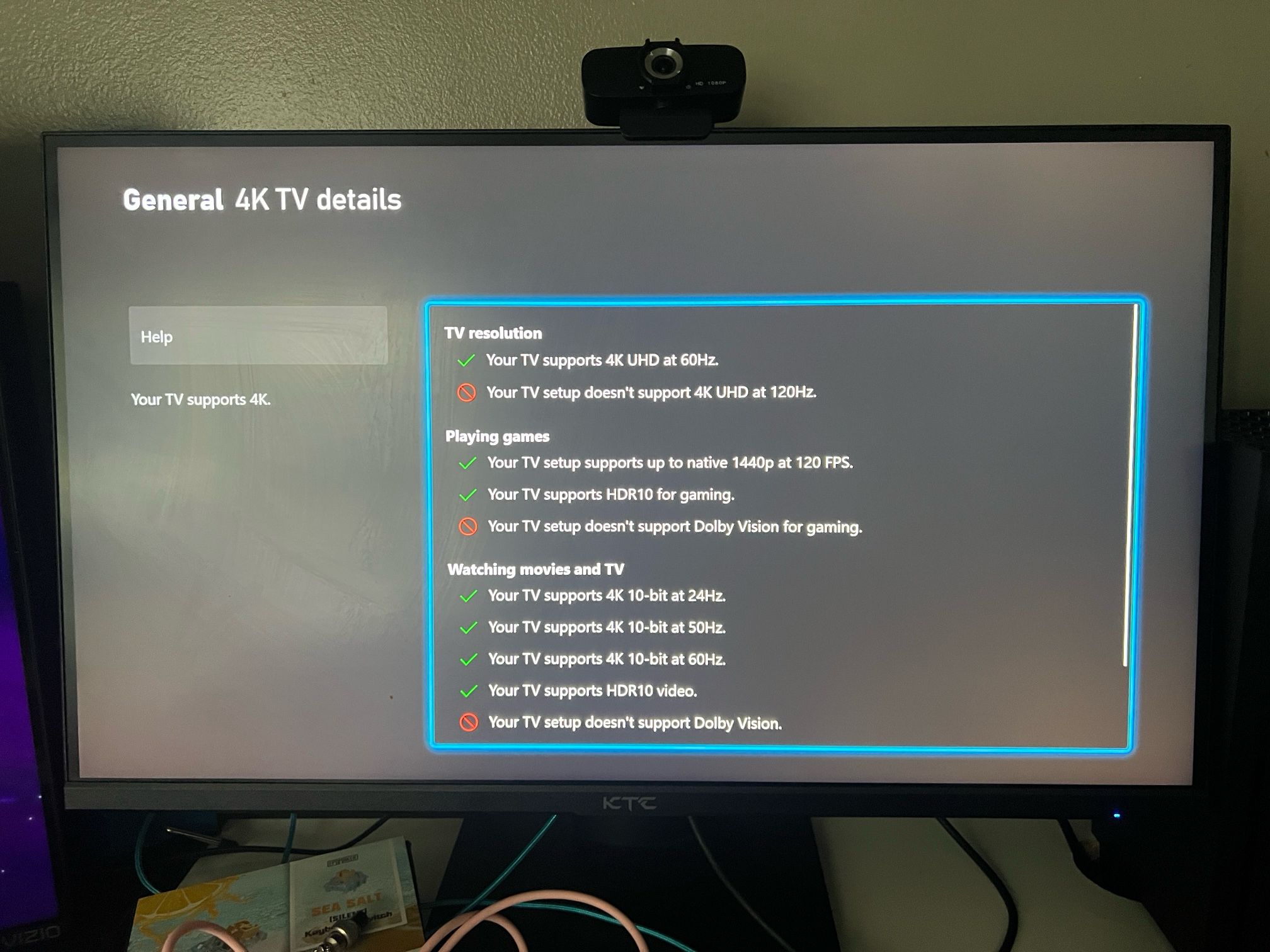 KTC Gaming Monitor 180hz 1440p 27in