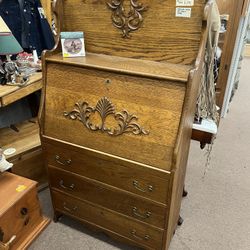 Antique Victorian Drop Front Desk